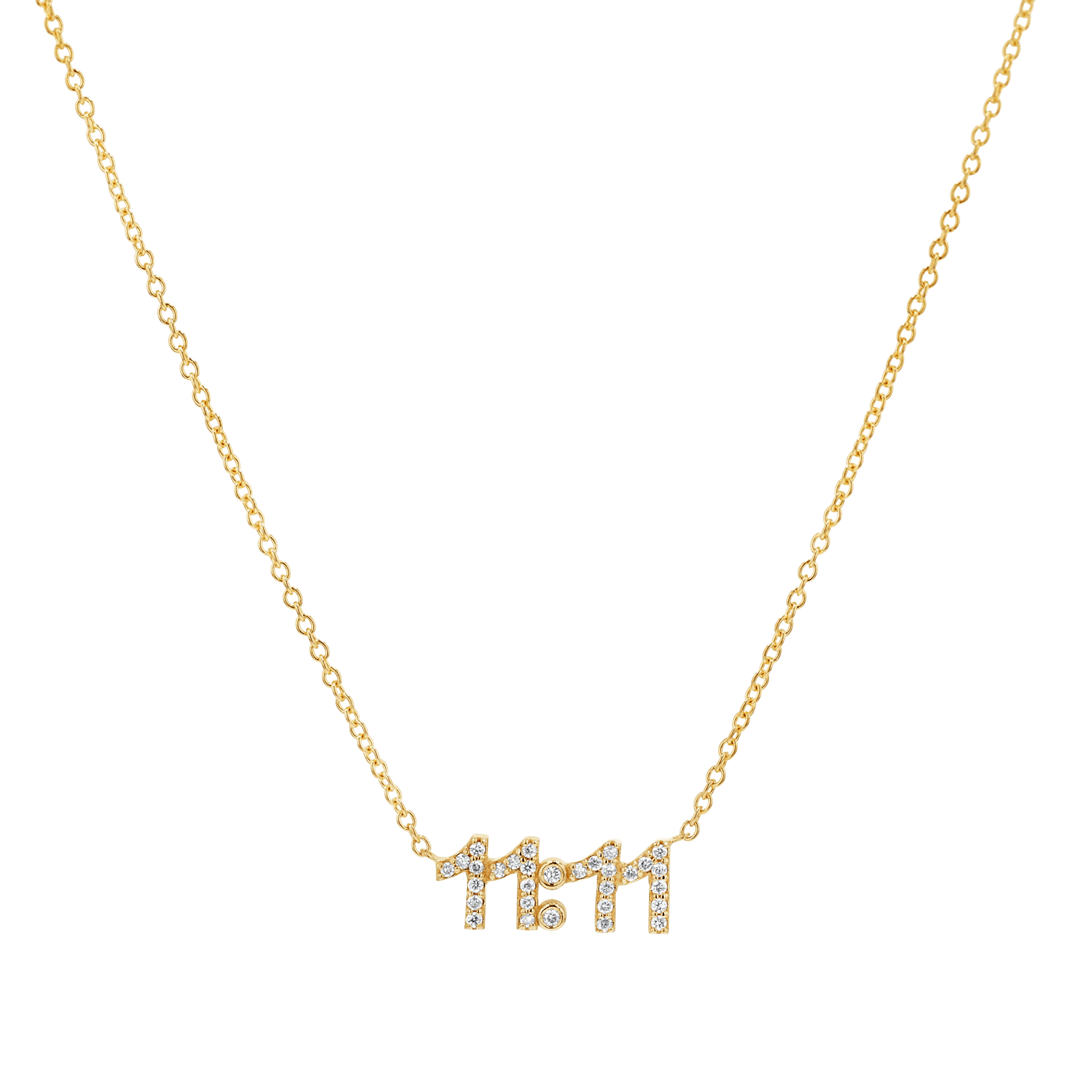 11:11 Diamond Necklace - Lotus Diamond