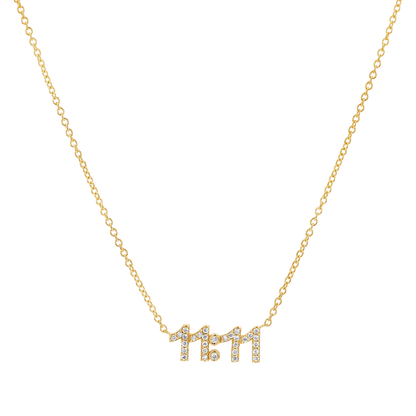11:11 Diamond Necklace - Lotus Diamond