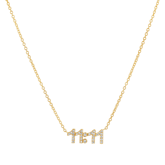 11:11 Diamond Necklace - Lotus Diamond