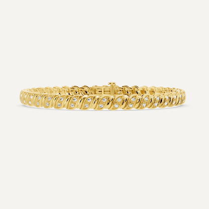 1/2 ctw Round Diamond Beleved S Fashion Bracelet - Lotus Diamond