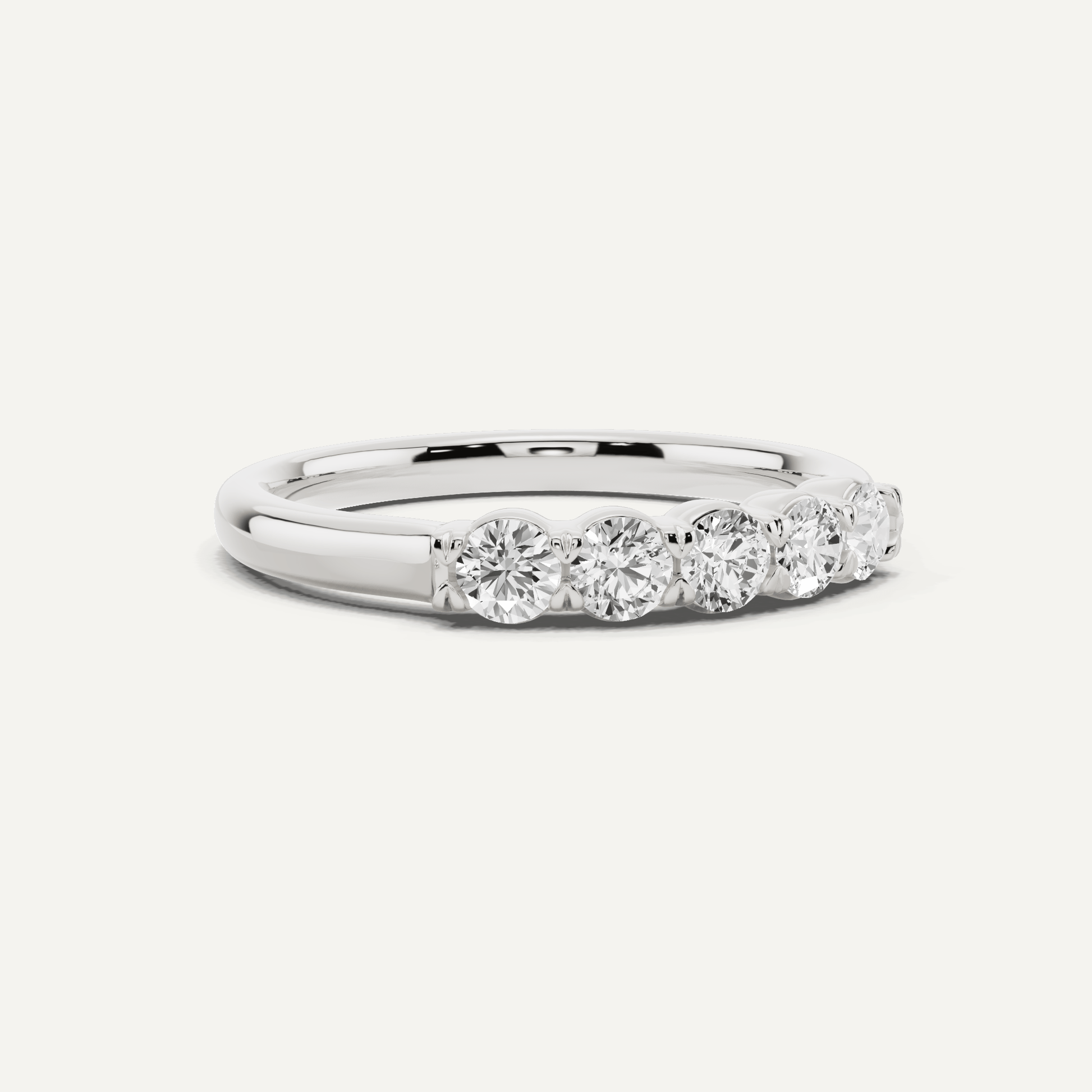 1/2 ctw Round Diamond Five Stone Anniversary Band - Lotus Diamond
