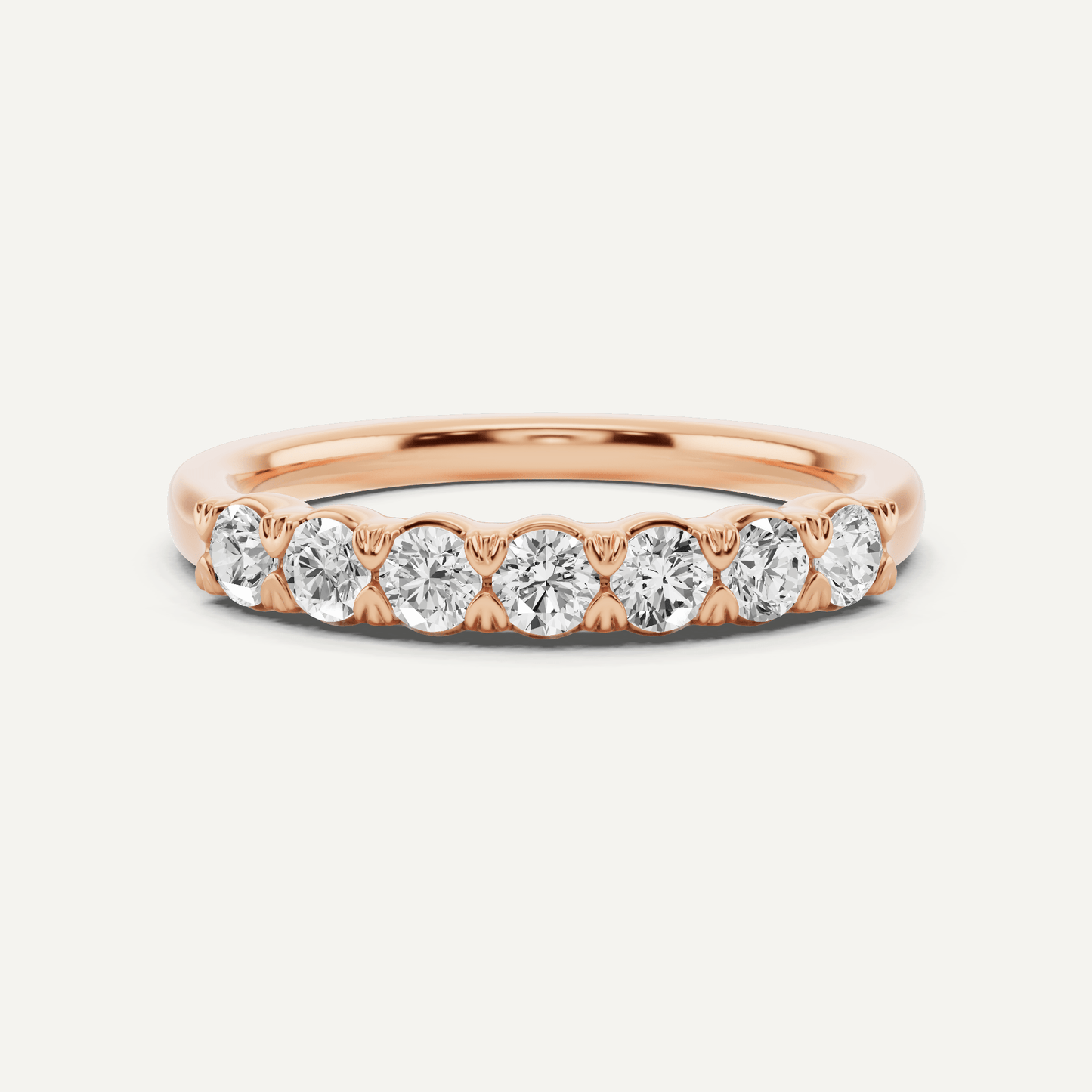 1/2 ctw Round Diamond Seven Stone Anniversary Band - Lotus Diamond