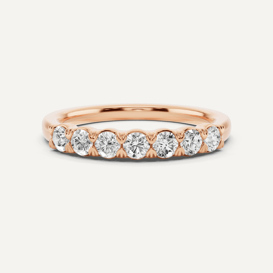 1/2 ctw Round Diamond Seven Stone Anniversary Band - Lotus Diamond
