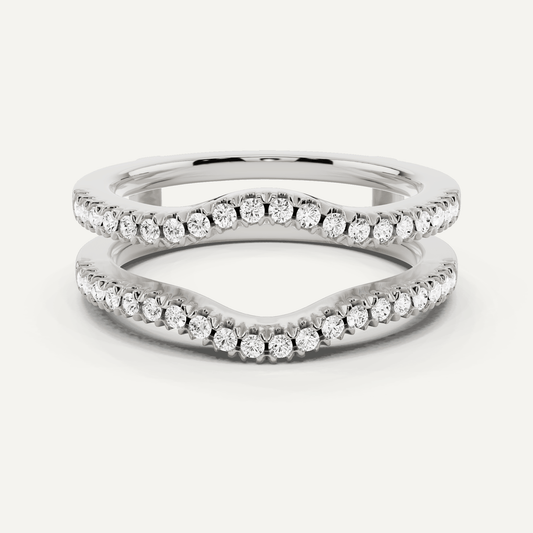 1/3 ctw Round Diamond Prong Set Ring Enhancer - Lotus Diamond