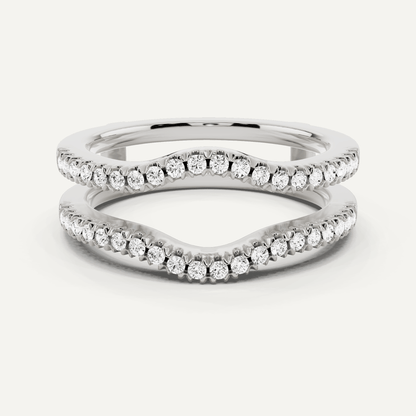 1/3 ctw Round Diamond Prong Set Ring Enhancer - Lotus Diamond