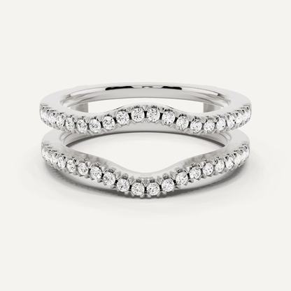 1/3 ctw Round Diamond Prong Set Ring Enhancer - Lotus Diamond