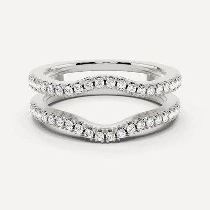 1/3 ctw Round Diamond Prong Set Ring Enhancer - Lotus Diamond