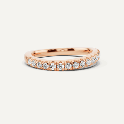 1/3 ctw Round Diamond Wedding Band - Lotus Diamond