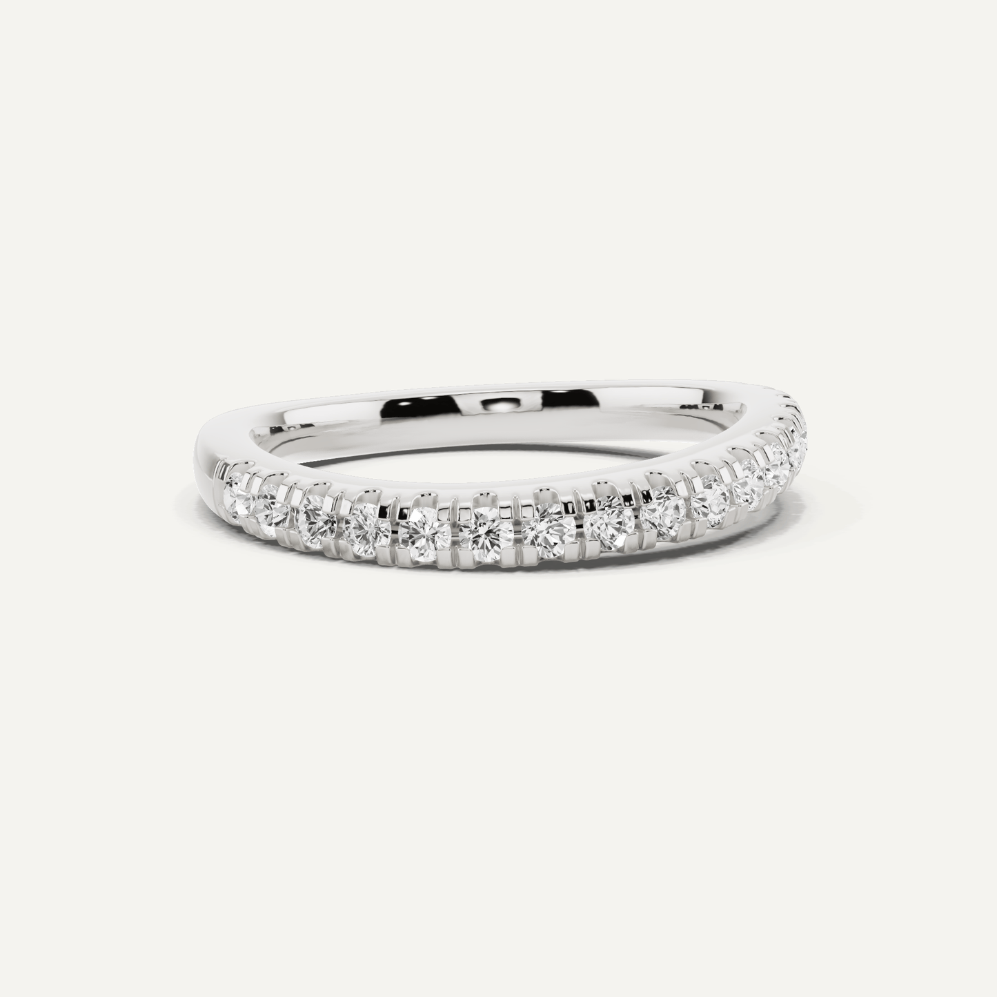 1/3 ctw Round Diamond Wedding Band - Lotus Diamond