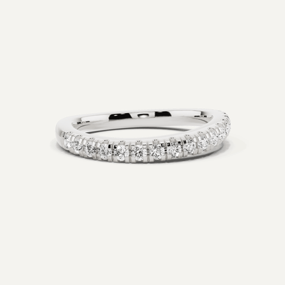 1/3 ctw Round Diamond Wedding Band - Lotus Diamond