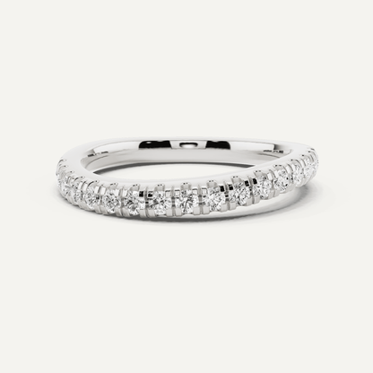 1/3 ctw Round Diamond Wedding Band - Lotus Diamond