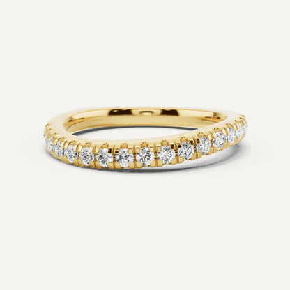 1/3 ctw Round Diamond Wedding Band - Lotus Diamond