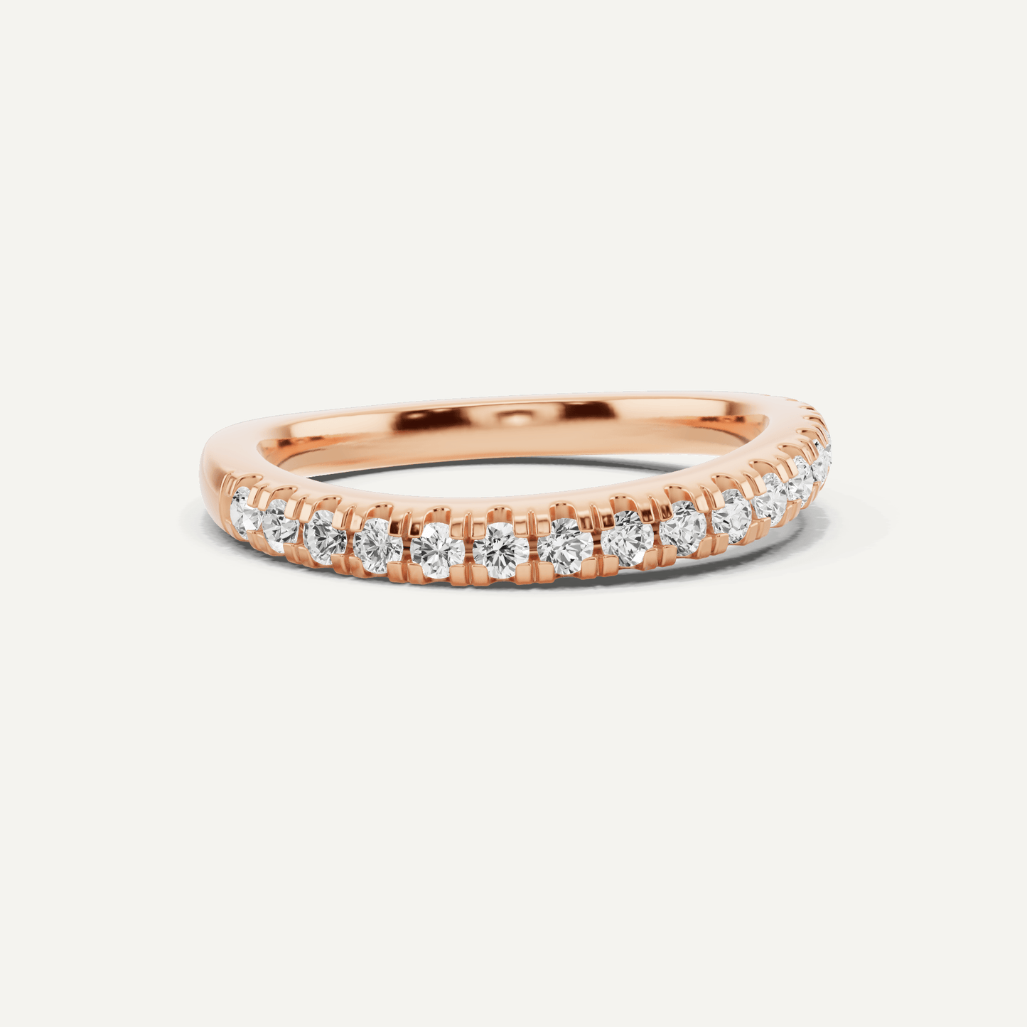 1/3 ctw Round Diamond Wedding Band - Lotus Diamond
