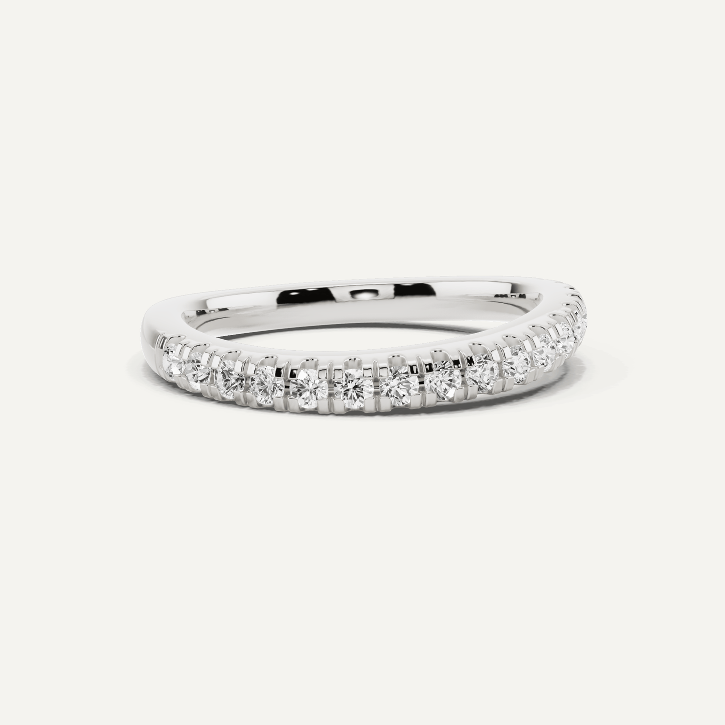 1/3 ctw Round Diamond Wedding Band - Lotus Diamond