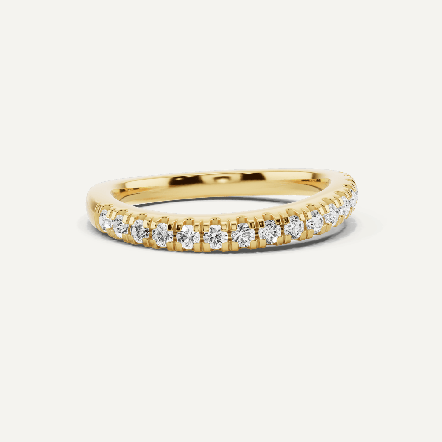 1/3 ctw Round Diamond Wedding Band - Lotus Diamond