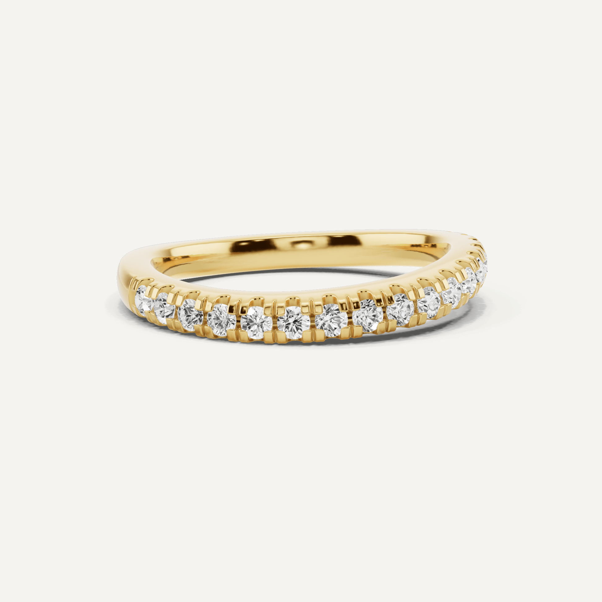 1/3 ctw Round Diamond Wedding Band - Lotus Diamond