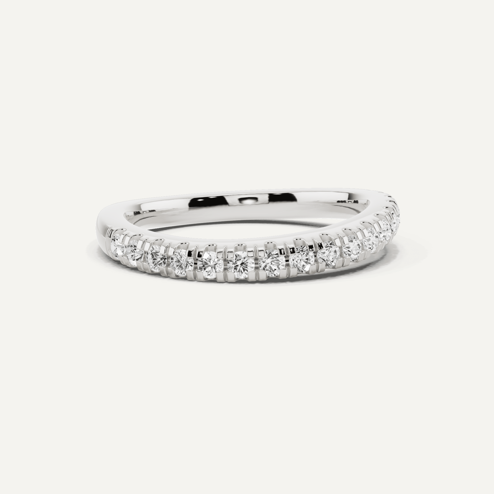 1/3 ctw Round Diamond Wedding Band - Lotus Diamond