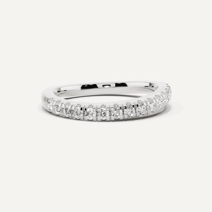 1/3 ctw Round Diamond Wedding Band - Lotus Diamond