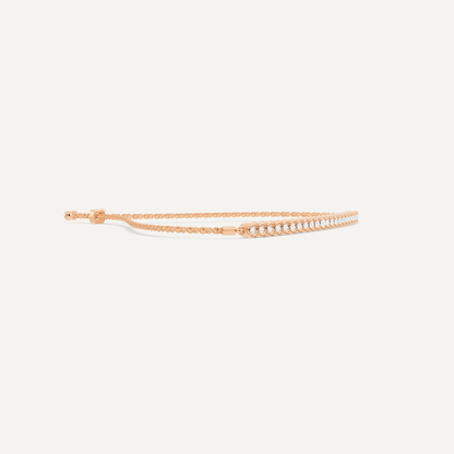 1/4 ctw Round Diamond Bezel Set Bolo Fashion Bracelet - Lotus Diamond