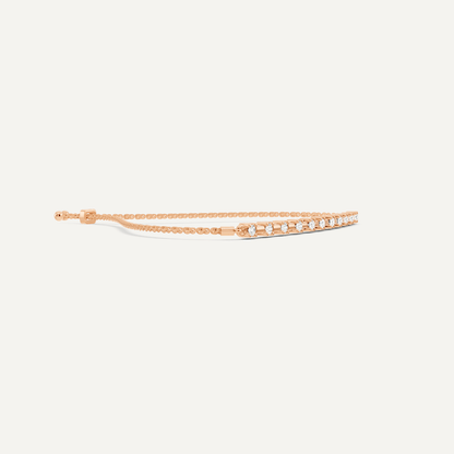 1/4 ctw Round Diamond Bolo Fashion Bracelet - Lotus Diamond