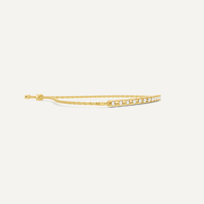 1/4 ctw Round Diamond Bolo Fashion Bracelet - Lotus Diamond