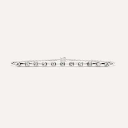 1/4 ctw Round Diamond Bolo Fashion Bracelet - Lotus Diamond