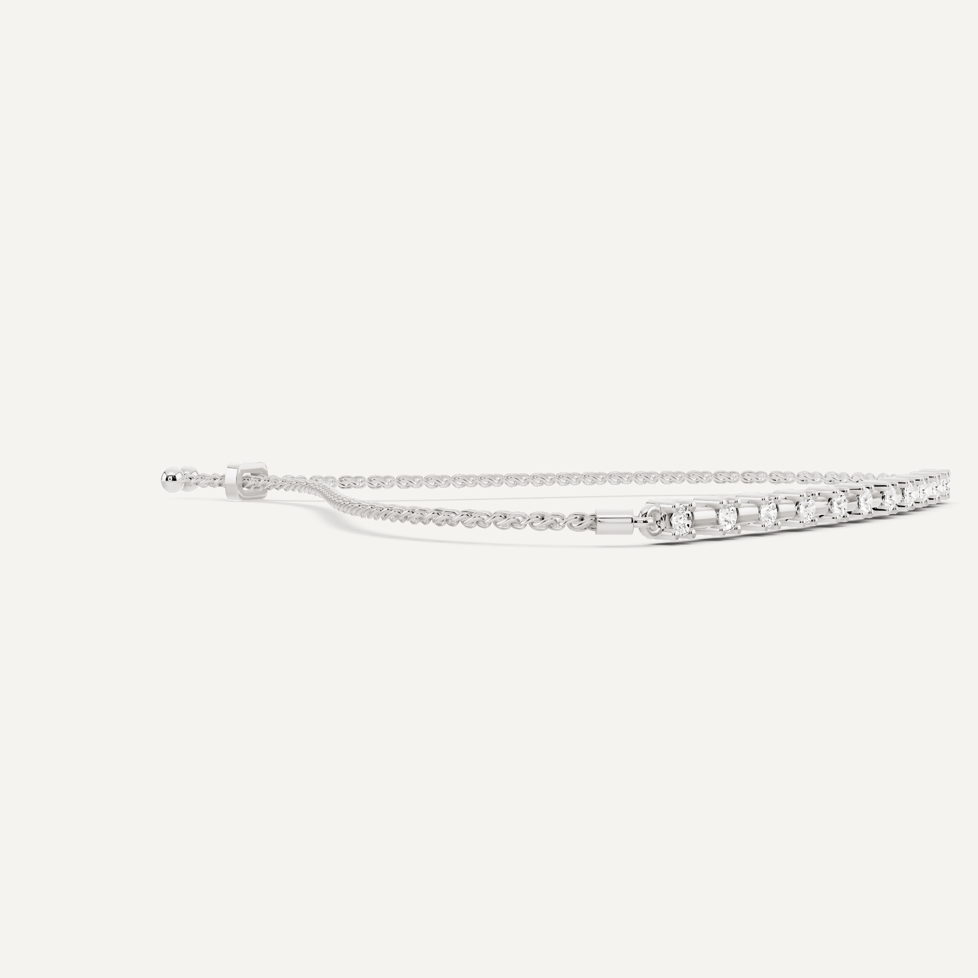 1/4 ctw Round Diamond Bolo Fashion Bracelet - Lotus Diamond