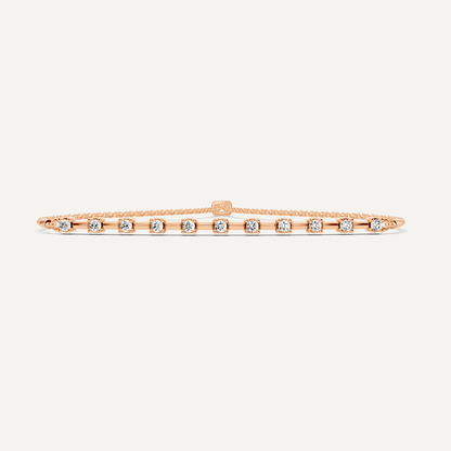 1/4 ctw Round Diamond Bolo Fashion Bracelet - Lotus Diamond