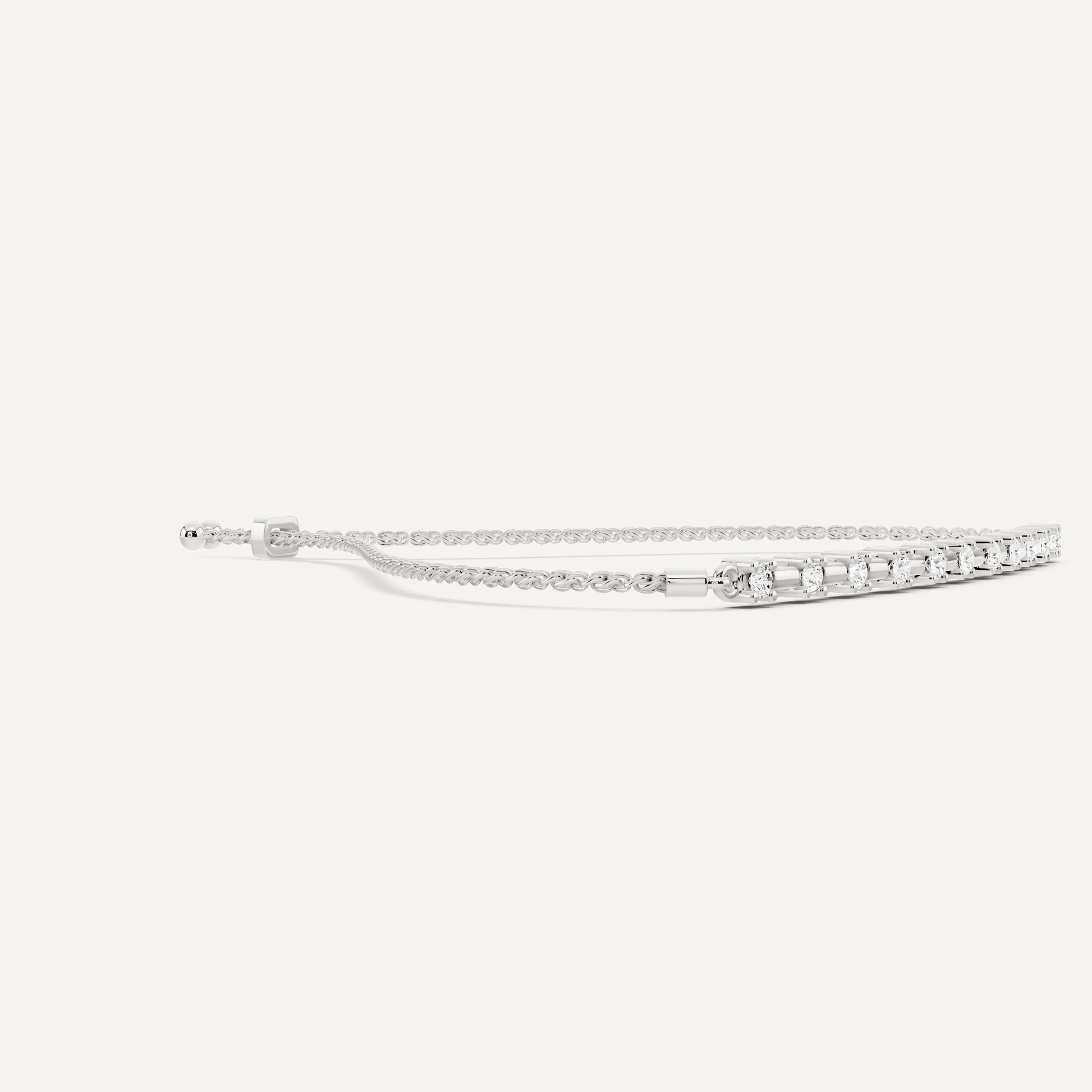 1/4 ctw Round Diamond Bolo Fashion Bracelet - Lotus Diamond