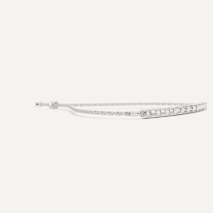 1/4 ctw Round Diamond Bolo Fashion Bracelet - Lotus Diamond