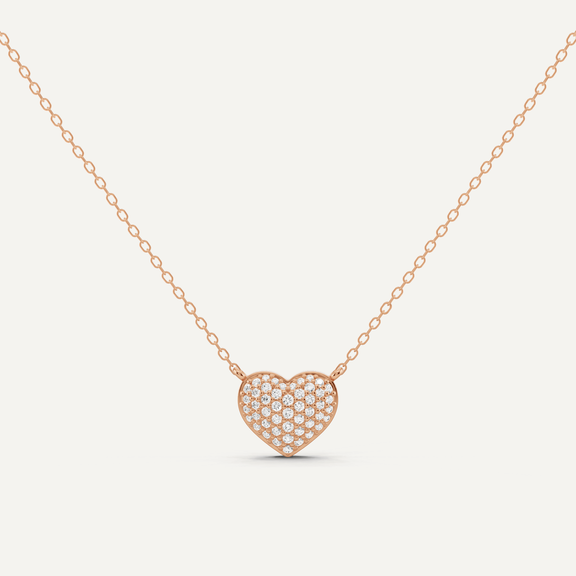 1/4 ctw Round Diamond Heart Pendant - Lotus Diamond
