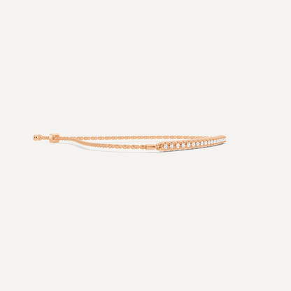 1/4 ctw Round Diamond Petite Bolo Fashion Bracelet - Lotus Diamond