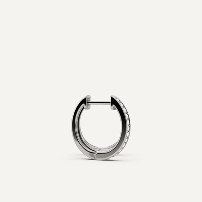 1/4 ctw Round Diamond Prong Set Huggie Hoop Earrings - Lotus Diamond