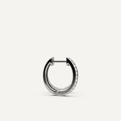 1/4 ctw Round Diamond Prong Set Huggie Hoop Earrings - Lotus Diamond