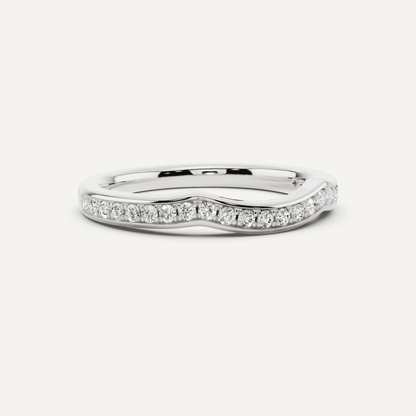 1/4 ctw Round Diamond Prong Set Wedding Band - Lotus Diamond