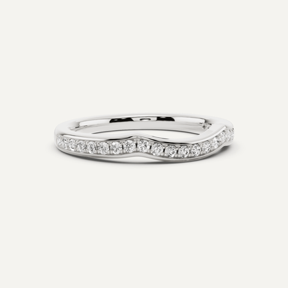 1/4 ctw Round Diamond Prong Set Wedding Band - Lotus Diamond
