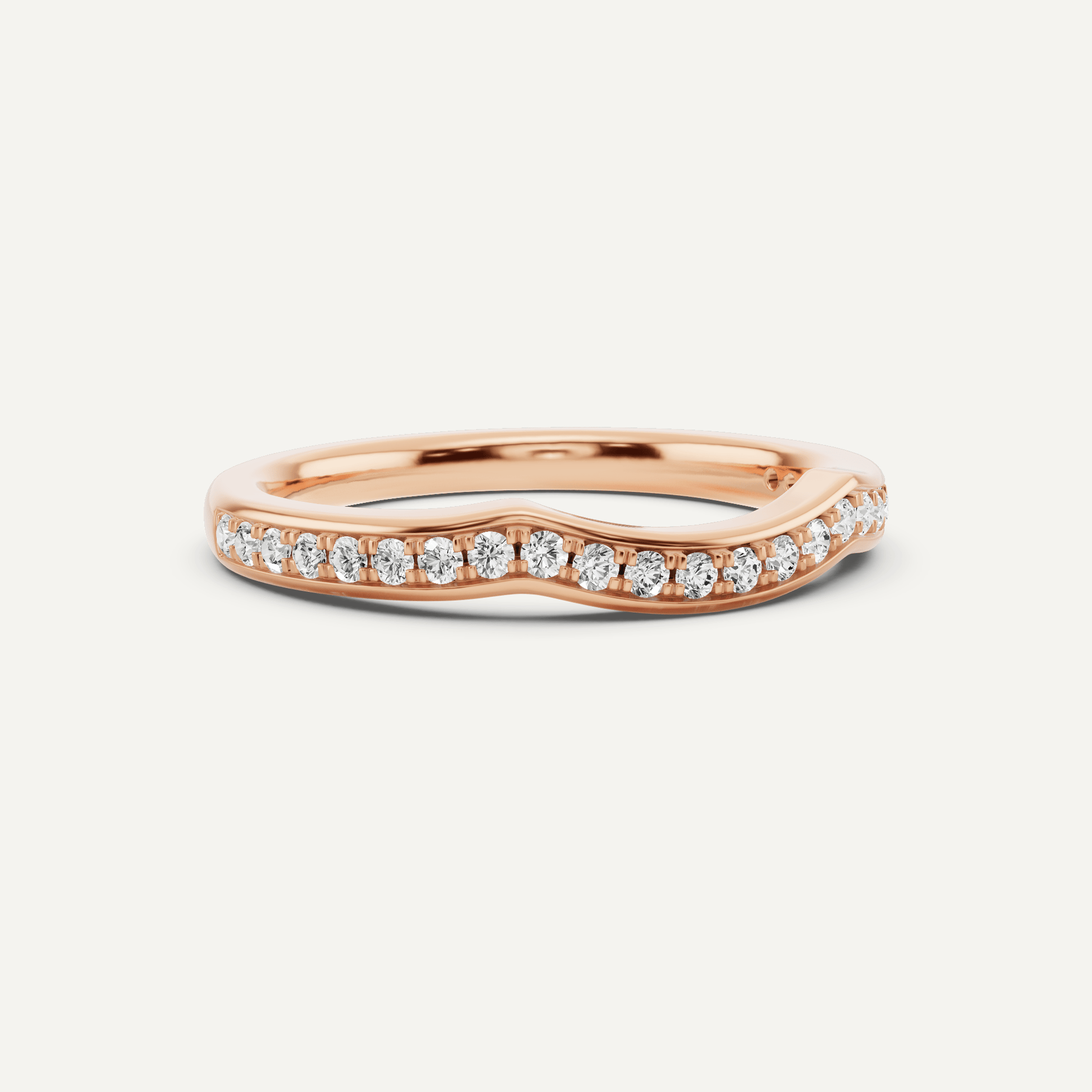 1/4 ctw Round Diamond Prong Set Wedding Band - Lotus Diamond