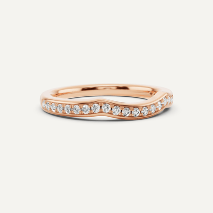 1/4 ctw Round Diamond Prong Set Wedding Band - Lotus Diamond