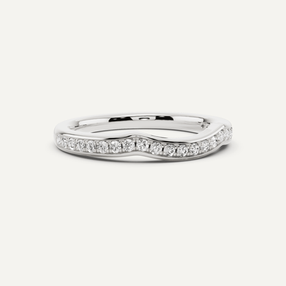 1/4 ctw Round Diamond Prong Set Wedding Band - Lotus Diamond