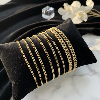 14K Diamond Cut Cuban Link Chain Bracelet - Lotus Diamond