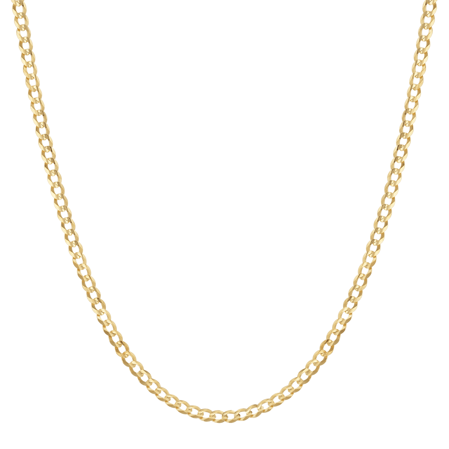 14K Diamond Cut Cuban Link Chain Necklace - Lotus Diamond