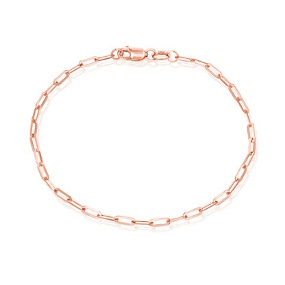 14K Diamond Cut Oval Link Bracelet - Lotus Diamond