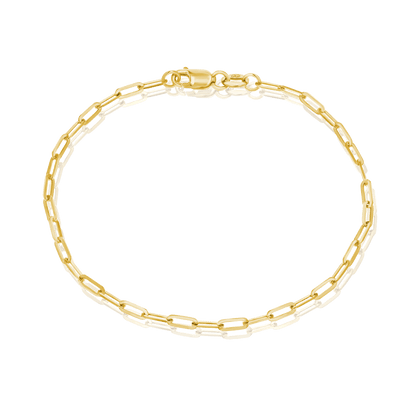 14K Diamond Cut Oval Link Bracelet - Lotus Diamond