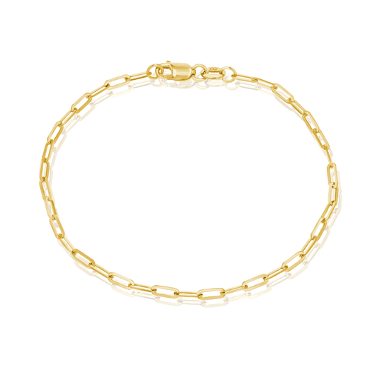 14K Diamond Cut Oval Link Bracelet - Lotus Diamond