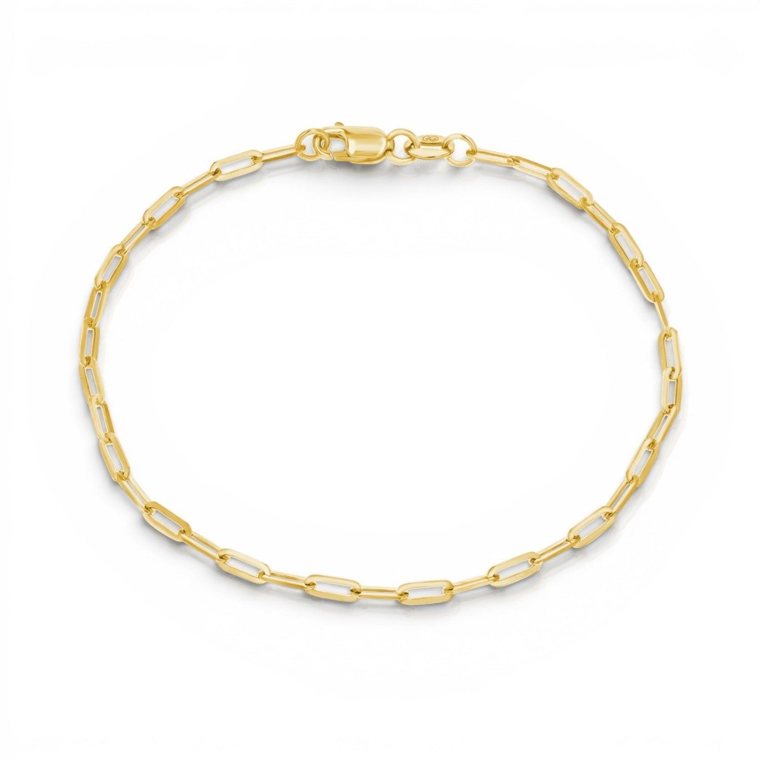 14K Diamond Cut Oval Link Bracelet - Lotus Diamond