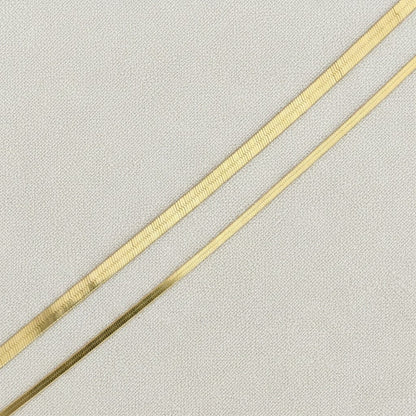 14K Gold Grand Herringbone Bracelet 5mm - Lotus Diamond