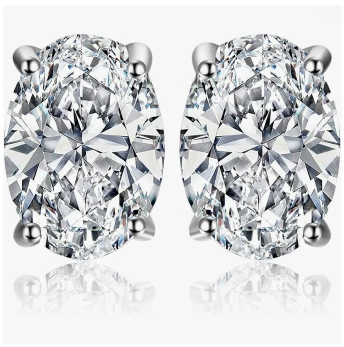 14K gold physical real gold laboratory grown diamond IGI 0.5CT oval diamond stud earrings fine jewelry Customized wholesale - Lotus Diamond
