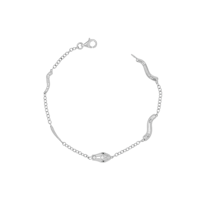 14K Gold Serpentine Diamond Emerald Bracelet for Women Natural Diamond - Lotus Diamond