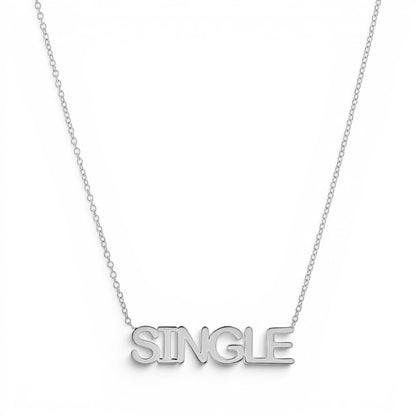 14K Gold SINGLE Name Necklace Personalized Word Necklace for Women - Lotus Diamond