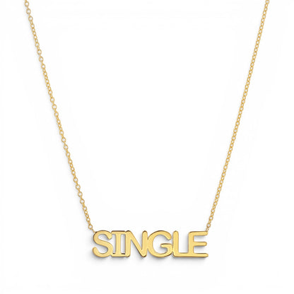 14K Gold SINGLE Name Necklace Personalized Word Necklace for Women - Lotus Diamond